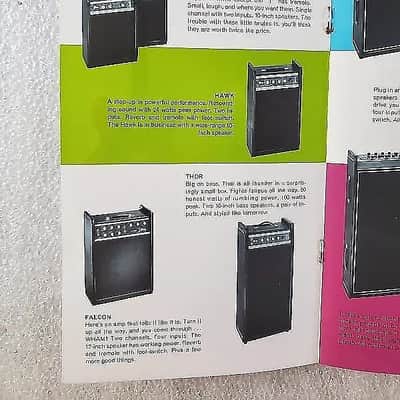 1968 Gibson "It Goes Where You Go" Color Brochure SG, ES-335, Hummingbird, J-50, ES 330 Amps Orig image 6