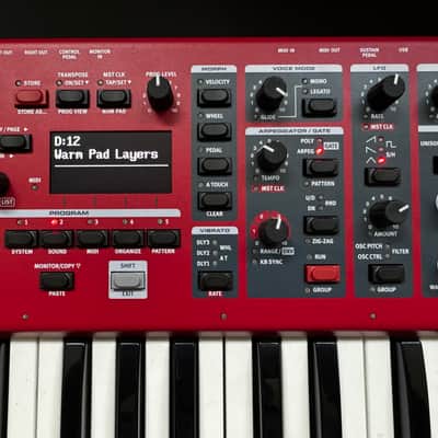 Nord Wave 2 61-Key 48-Voice Polyphonic Synthesizer 2013 - 2022 - Red image 8
