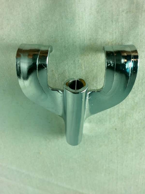 *Gretsch Bass Drum T-Rod Claws Round Badge Chrome Vintage RB Broadkaster USA 50s image 1