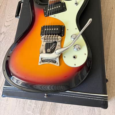 Mosrite Of California The Ventures Sunburst Vibramute Tremolo Japan OHSC MIJ image 10