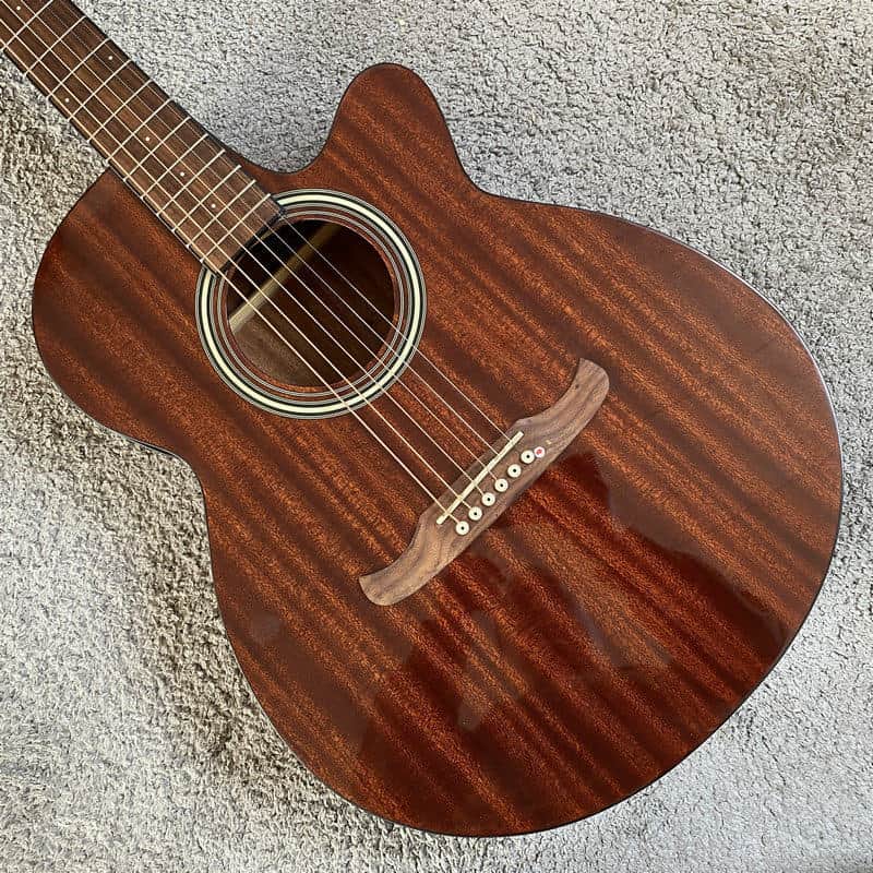 40 Inch Acoustic Electric Guitar, Mahogany Body, Rosewood Fingerboard image 1