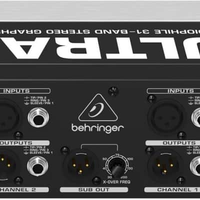 BEHRINGER FBQ3102HD ULTRAGRAPH-PRO EQUALIZZATORE 31 BANDE STEREO RILEVATORE FEEDBACK AMPLIFICATORI OPERAZIONALI BASSO RUMORE 4580 image 8