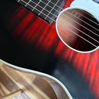 Vintage 1970 Harmony Stella H-933 Red Burst image 4