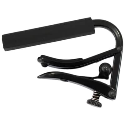 Shubb C2K Capo Noir for Nylon String Classical Guitars, Black Chrome image 1