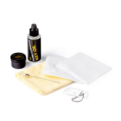 Flute Maintenance Kit: Flute Swab, Duster Brush, Slide Grease, Polish Cloth, Pure Formula Key Oil, HERCO® I.D. Tag, & Complete Care System Instructions image 2