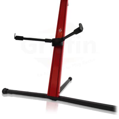 GRIFFIN Two Tier Column Keyboard Stand – Mic Boom 2 Arm Double Mount Studio Gear image 4