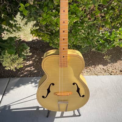 Kay K6868 Archtop Acoustic Guitar Harmony Silvertone Airli 60s - Blonde image 1