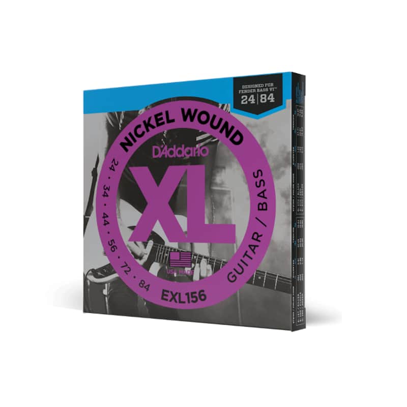 D'Addario EXL 156 24-84 Fender Bass VI, XL Nickel Electric Guitar Strings image 1