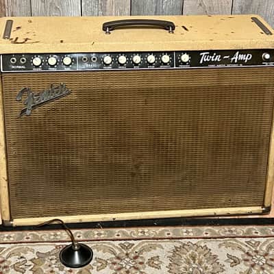 1960 Fender The-Twin "Legendary" Model 6G8-A Blonde 2X12" Combo Amp image 20
