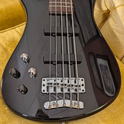 Warwick Rockbass Streamer LX LH 5 String 2022 - Solid Black High Polish image 7