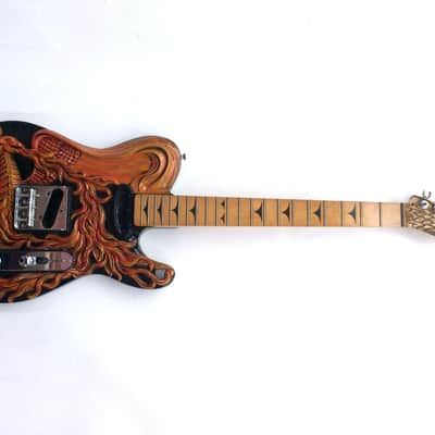 DIY Guitar Kit Telecaster Project Builder Custom Carved Phoenix Solid Alder Tele Body image 3