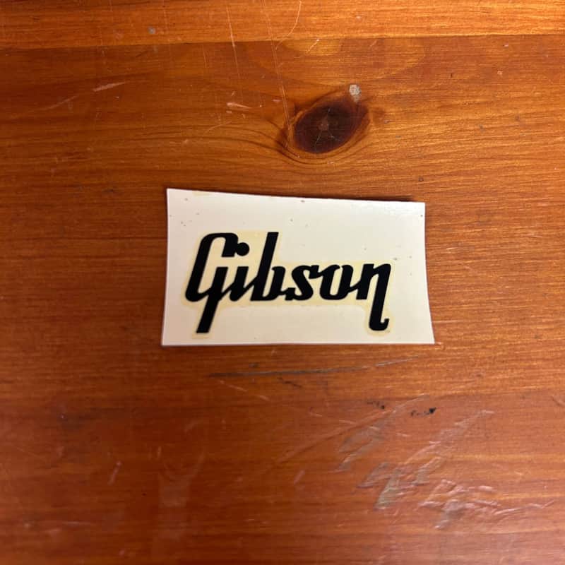 1960's Gibson Black Headstock Logo N.O.S. image 1