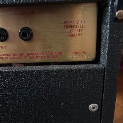 Marshall JCM 800 Lead Series Model 4210 50-Watt Master Volume 1x12" Combo 1980s - Black image 4