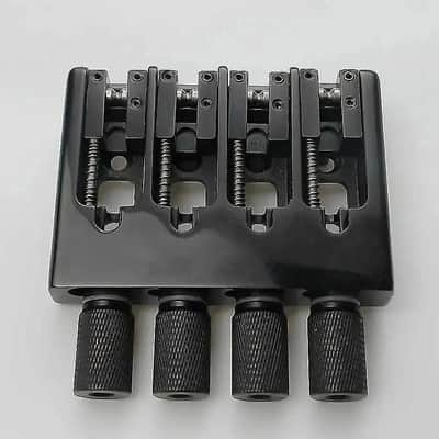 Black 4 String Headless Bass Adjustable Strings Bridge System image 3