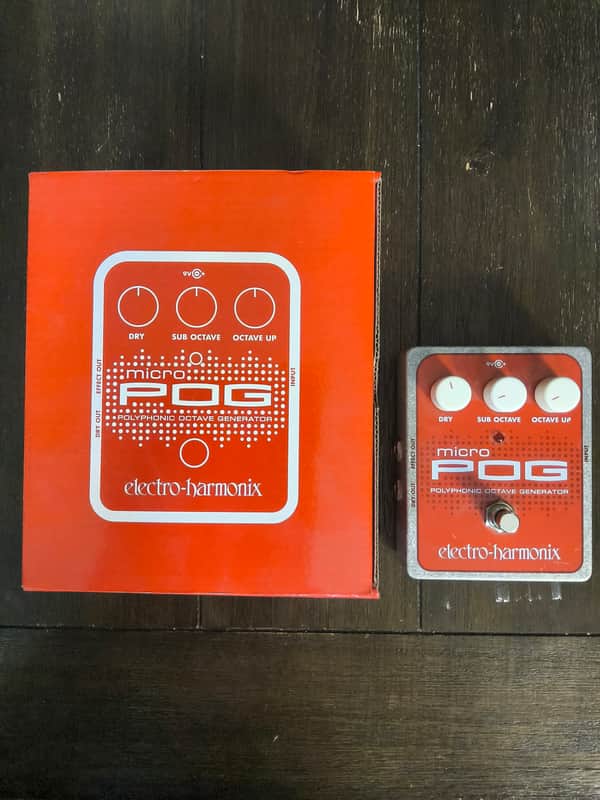 Electro-Harmonix Micro POG Polyphonic Octave Generator 2007 - Present - Red / Gray image 1