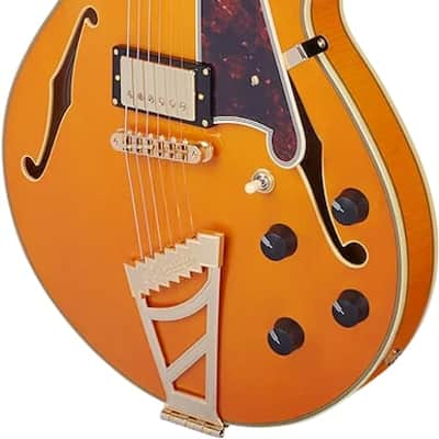D'Angelico Excel SS Semi-hollowbody Electric Guitar - Vintage Natural image 5