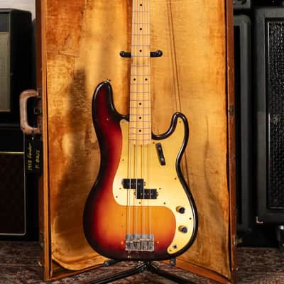 Fender Vintage 1958 Precision Bass - 3 Tone Sunburst with Original Hardshell Case - Used image 24
