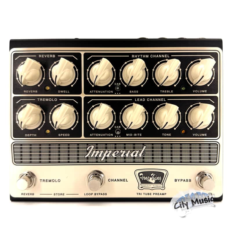 Used Tone King Imperial High Voltage Tri-Tube Preamp Guitar Effects Pedal ♫ image 1
