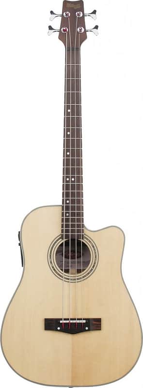 Electro-Acoustic cutaway Bass Guitar image 1