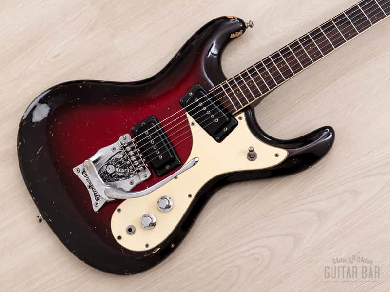 1964 Mosrite Ventures Model Vintage Guitar Red Sunburst w