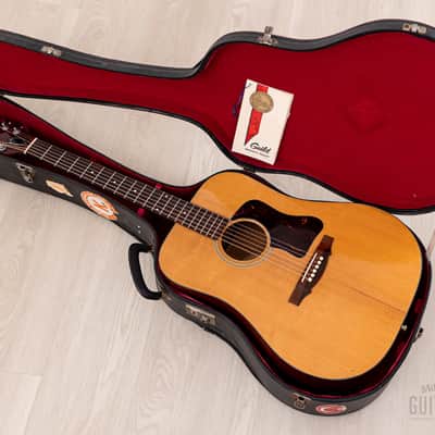 1969 Guild D-35 NT Vintage Dreadnought Acoustic Guitar w/ Case & Hangtag, Hoboken image 18