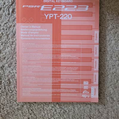 Yamaha YPT-220 Keyboard, Yamaha UK Adapter, music stand, original manual & box image 7