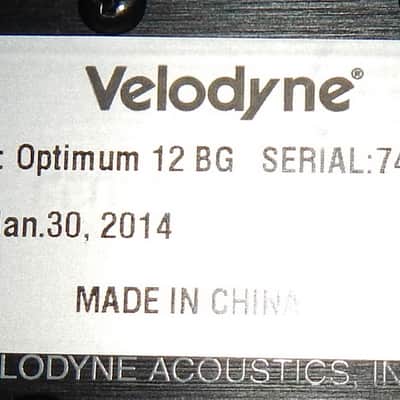 Velodyne Optimum 12 BG 12" powered subwoofer image 7