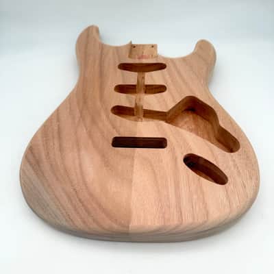 HooDoo Stratocaster Body Mahogany 2-Piece Unfinished Light hsb6353 image 5