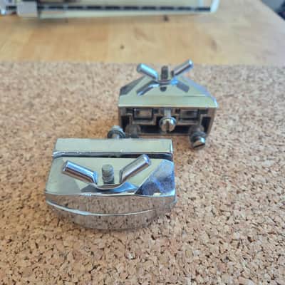 Sonor Phonic Bassdrum Leg Brackets ~1980 - Chrome image 3