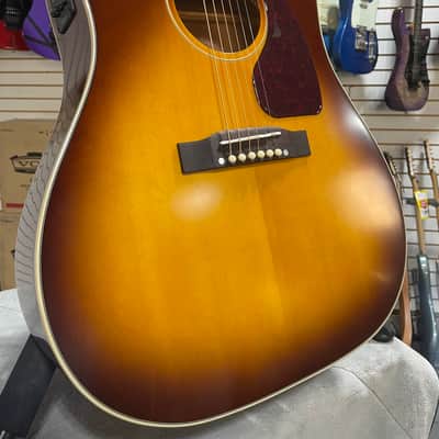 Epiphone Inspired by Gibson J-45 Standard EC Acoustic-Electric Guitar - Honeyburst w/Gig Bag & PLEK*D #390 image 1