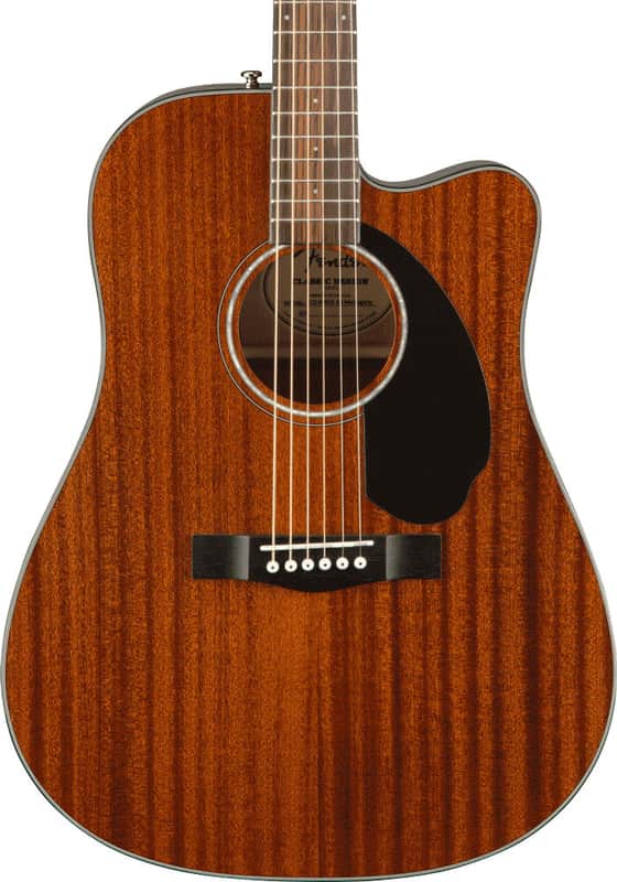 Fender CD-60SCE All Mahogany Dreadnought Acoustic Guitar image 1