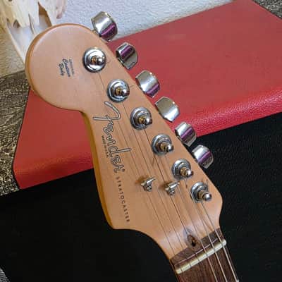 Fender Stratocaster Highway One USA LH Left Hand 2004 - Crimson Red Transparent Nitro Finish American Strat image 5