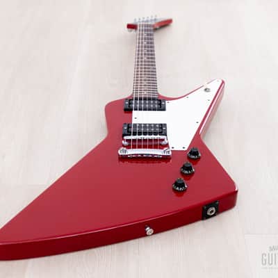 1983 Gibson Explorer Cardinal Red Custom Color Vintage Guitar w/ Dirty Fingers, Case image 10