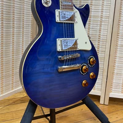 Epiphone Les Paul Standard Quilt Top PRO 2012 - Trans Blue image 3