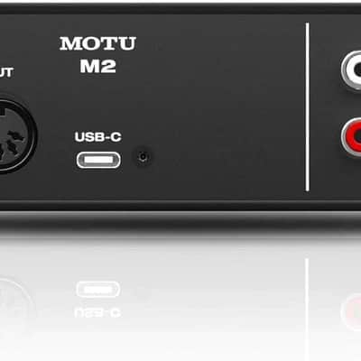 MOTU M2 USB-C Audio Interface 2019 - Present - Black image 4