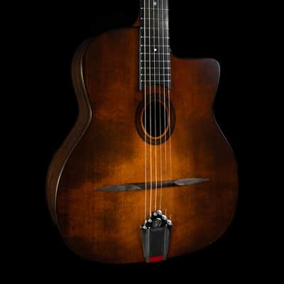 Eastman DM1-CLA Gypsy Jazz, Spruce, Rosewood, Cutaway, Dark Burst - NEW OLD STOCK image 1
