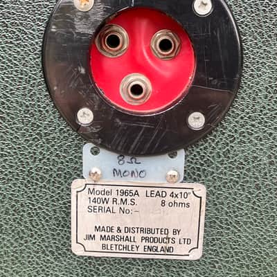 Marshall 1965A 4x10" Angled Guitar Speaker Cabinet image 3