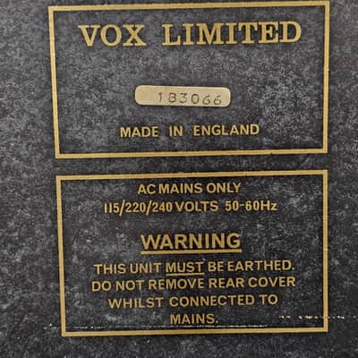Rare Vox Super Twin Reverb 2x6 With Cover image 5