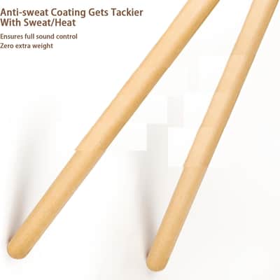 Drum Sticks, Drumstick, Drumsticks for Drums, , Drum Accessories for Drums, 5A Drumsticks with Non-Slip Rubber Handle (5A-2pairs) image 3