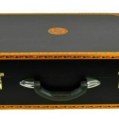 Handmade  9 Scale Changer Finish Portable Harmonium 3 Reeds Black Matt Musical Instrument image 10