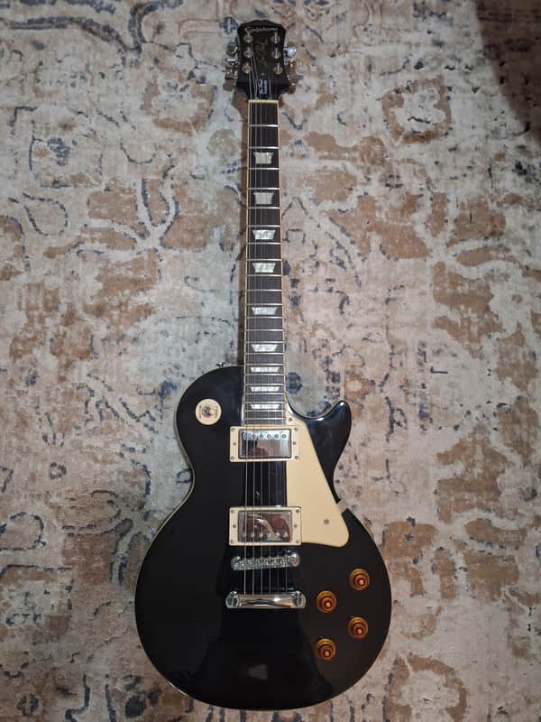 Epiphone Les Paul Standard Ebony Black 2012 Made in Indonesia image 1