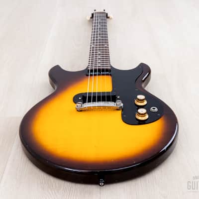 1964 Gibson Melody Maker Double Cut Vintage Guitar Sunburst, 100% Original w/ Case image 10