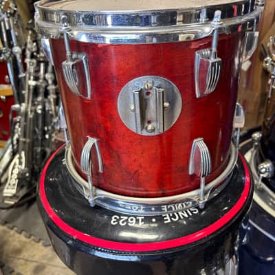 Ludwig Mahogany blew olive badge 10 inch Tom Drum image 4