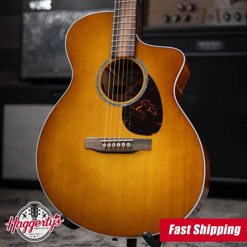 Martin Road Series SC-13E Modern Acoustic/Electric Guitar - Mezcal Burst with Gig Bag image 1