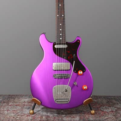 Deimel Guitar Works Doublestar RawTone Set-Neck - 2024 - Open Pore, Matt Purple Candy Metallic. NEW, (Authorized Dealer) image 8