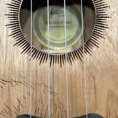 LAILA UFG2311C DOG concert ukulele with dog engraving + cover image 3