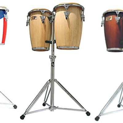 Latin Percussion Dark Wood 8" &amp; 9" Jr. Conga Set image 1