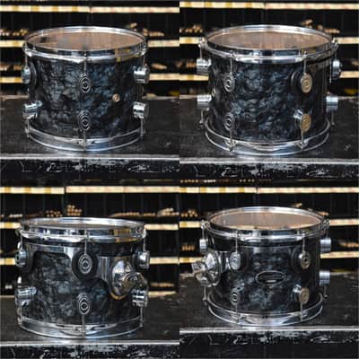 Used PDP MX Series 10", 12", 14", 22" Drum Kit in Black Diamond Pearl image 8