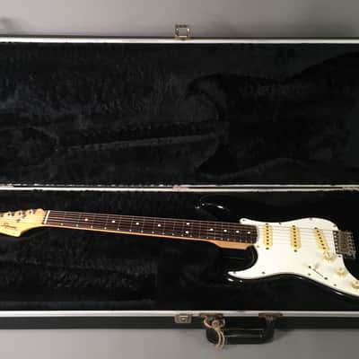 LEFTY! 1986 Vintage Fender Squier ‘62 Left Strat Guitar Fujigen E Serial Relic Mayer Black 1 Tribute 7.2 Lb HSC image 8