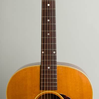 Gibson  J-50 Flat Top Acoustic Guitar (1953), ser. #Y6355-8 (FON), original brown alligator chipboard case. image 8